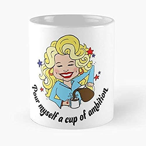 Apular Parton Keramiktasse "Myself Of A Pour Ambition Dolly", 325 ml, 325 ml von Apular