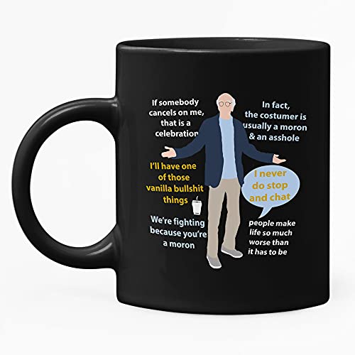 Apular Tasse mit Zitaten von Curb Your Larry David, 325 ml von Apular