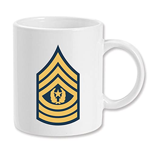 Kaffeetasse mit US-Armee-Rang – Command Sergeant Major E-9, 325 ml, Tasse von Apular
