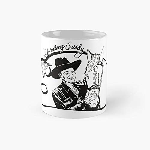 Klassische Tasse mit Hopalong Cassidy-Logo, ideal für Ihre Eltern und Freunde. von Apular