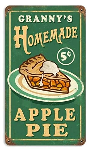 Metallschild im Retro-/Vintage-Stil, Motiv: Granny's Apple Pie für Zuhause, Garage, Bar, Küche, Pub, Wandkunst, Dekoration, Schilder, 20,3 x 30,5 cm Metallschild im Retro-/Vintage-Stil, Motiv: Granny's Apple Pie für Zuhause, Garage, Bar, Küche, Pub, Wandkunst, Dekoration, Schilder, 20,3 x 30,5 cm von Apular