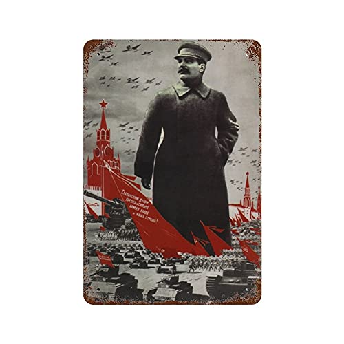 Stalin and His Spirit Inspires and Defends Motherland 1939 Vintage Russian Sowjet Communist Socialist Constructivism Poster Novelty Busted Knuckle Garage Welding Shop Retro Blechschild 20,3 x 30,5 cm Stalin and His Spirit Inspires and Defends Motherland 1939 Vintage Russian Sowjet Communist Socialist Constructivism Poster Novelty Busted Knuckle Garage Welding Shop Retro Blechschild 20,3 x 30,5 cm von Apular