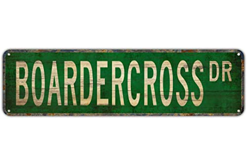 Straßenschild Boardercross Boardercross Geschenk Boardercross Schild Snowboard Straßenschild Aluminium Metallschild Rustikales Blechschild Retro Wanddekoration 10 x 40 cm Straßenschild Boardercross Boardercross Geschenk Boardercross Schild Snowboard Straßenschild Aluminium Metallschild Rustikales Blechschild Retro Wanddekoration 10 x 40 cm von Apular