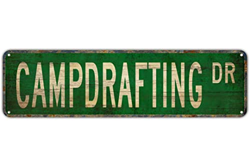 Straßenschild Campdrafting Campdrafting Fan Campdrafting Schild Straßenschild Aluminium Metall Schild Rustikales Blechschild Retro Wanddekoration 10 x 40 cm Straßenschild Campdrafting Campdrafting Fan Campdrafting Schild Straßenschild Aluminium Metall Schild Rustikales Blechschild Retro Wanddekoration 10 x 40 cm von Apular