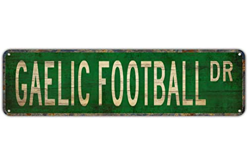 Straßenschild Gälischer Fußball Gälischer Fußball Schild Gälischer Fußball Fan Hinterhof Bar Wanddekoration Rustikales Wohnen Blechschild Wanddekoration 40,6 x 10,2 cm Straßenschild Gälischer Fußball Gälischer Fußball Schild Gälischer Fußball Fan Hinterhof Bar Wanddekoration Rustikales Wohnen Blechschild Wanddekoration 40,6 x 10,2 cm von Apular