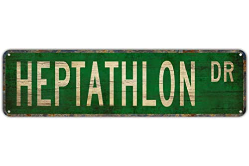 Straßenschild Heptathlon Heptathlon Schild Heptathlon Fan Heptathlon Straßenschild Aluminium Metallschild Rustikales Blechschild Retro Wanddekoration 10 x 40 cm Straßenschild Heptathlon Heptathlon Schild Heptathlon Fan Heptathlon Straßenschild Aluminium Metallschild Rustikales Blechschild Retro Wanddekoration 10 x 40 cm von Apular