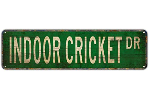 Straßenschild Indoor Cricket Indoor Cricket Schild Indoor Cricket Fan Straßenschild Aluminium Metallschild Rustikales Blechschild Retro Wanddekoration 10 x 40 cm Straßenschild Indoor Cricket Indoor Cricket Schild Indoor Cricket Fan Straßenschild Aluminium Metallschild Rustikales Blechschild Retro Wanddekoration 10 x 40 cm von Apular