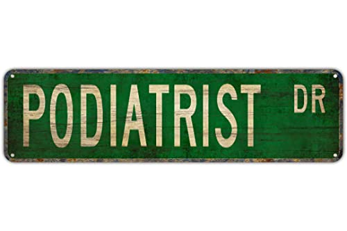 Straßenschild Podologen Podologen Geschenk Podologen Schild Fußarzt Hinterhof Bar Wanddekoration Rustikales Wohnen Blechschild Wanddekoration 40,6 x 10,2 cm Straßenschild Podologen Podologen Geschenk Podologen Schild Fußarzt Hinterhof Bar Wanddekoration Rustikales Wohnen Blechschild Wanddekoration 40,6 x 10,2 cm von Apular