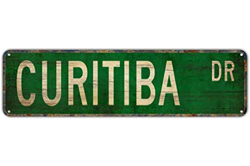 Vintage Decor Wandschilder Curitiba Curitiba Geschenk Curitiba Schild Curitiba Besucher Blech Metall Straßenschild Lane Avenue Street Way Grün 40,6 x 10,2 cm Vintage Decor Wandschilder Curitiba Curitiba Geschenk Curitiba Schild Curitiba Besucher Blech Metall Straßenschild Lane Avenue Street Way Grün 40,6 x 10,2 cm von Apular