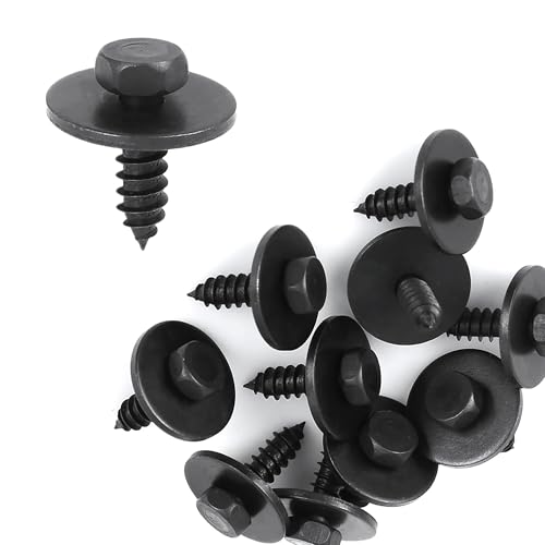 AputoXz 10 Stück Sechskantschrauben 07147129160 - M5 Spritzschutz Motorschild Befestigung für BMW E46 E60 E90 Stoßstange Luftk AputoXz 10 Stück Sechskantschrauben 07147129160 - M5 Spritzschutz Motorschild Befestigung für BMW E46 E60 E90 Stoßstange Luftk von Aputoxz