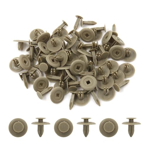 AputoXz 40 Stück Universal-Nietenclips aus Kunststoff, Beige, 6 mm Loch, Push-Retainer-Verschlüsse für Auto, SUV, Türverkleidung, Stoßstange, Kotflügel, 40 Stück AputoXz 40 Stück Universal-Nietenclips aus Kunststoff, Beige, 6 mm Loch, Push-Retainer-Verschlüsse für Auto, SUV, Türverkleidung, Stoßstange, Kotflügel, 40 Stück von Aputoxz