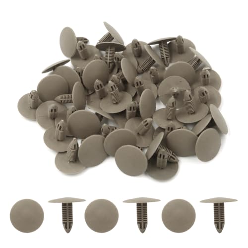 AputoXz Universal-Nieten-Clips aus Kunststoff, für Stoßstange, Kotflügel, Innenverkleidung, 7 x 6 mm, Beige, 50 Stück AputoXz Universal-Nieten-Clips aus Kunststoff, für Stoßstange, Kotflügel, Innenverkleidung, 7 x 6 mm, Beige, 50 Stück von Aputoxz