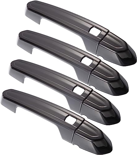Aputoxz Außentürgriff-Abdeckungs-Set für Cadillac XT4 XT5 XT6 CT4 CT6 CTS ATS XTS 2013-2021 links rechts vorne hinten außen Verriegelungsgriff schwarz von Aputoxz