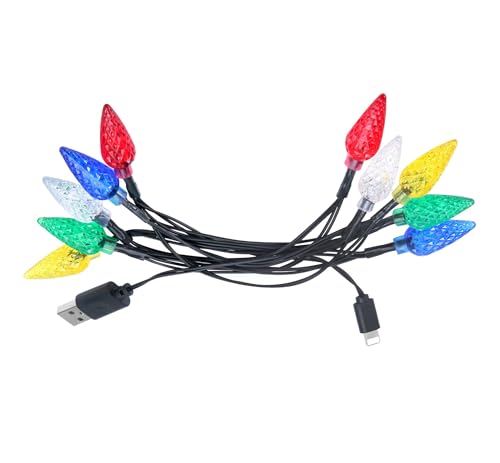 Aputoxz LED Weihnachtslicht Telefon Ladegerät Kabel USB Ladekabel Geschenk mit 10 Lichtern Weihnachtsdekorationen Kompatibel mit Phone 13/12/11 Pro/XS/XS Max/XR/X/8/7/6 Plus Aputoxz LED Weihnachtslicht Telefon Ladegerät Kabel USB Ladekabel Geschenk mit 10 Lichtern Weihnachtsdekorationen Kompatibel mit Phone 13/12/11 Pro/XS/XS Max/XR/X/8/7/6 Plus von Aputoxz