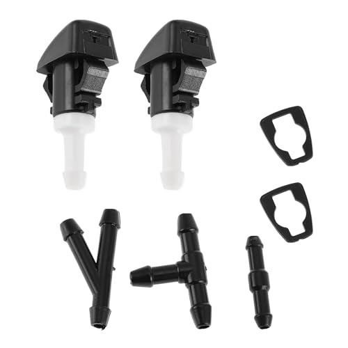 Aputoxz Scheibenwaschdüse für Hyundai Santa Fe 2013–2018, für Veracruz, für Kia Borrego – direkter OE# 986303J000 Ersatz – 1 Set mit Schlauchanschlüssen Aputoxz Scheibenwaschdüse für Hyundai Santa Fe 2013–2018, für Veracruz, für Kia Borrego – direkter OE# 986303J000 Ersatz – 1 Set mit Schlauchanschlüssen von Aputoxz