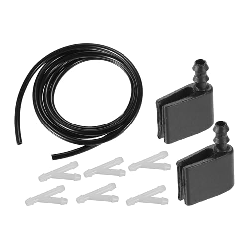 Aputoxz Scheibenwaschdüsen Kit für Mercedes-Benz Sprinter - OE 2E1955985 Frontscheibe Sprühstrahl mit Schlauch & Anschlüssen - 1 Set, Schwarz Aputoxz Scheibenwaschdüsen Kit für Mercedes-Benz Sprinter - OE 2E1955985 Frontscheibe Sprühstrahl mit Schlauch & Anschlüssen - 1 Set, Schwarz von Aputoxz