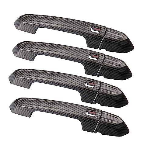 Aputoxz Schwarzes Kohlefaser-Türgriff-Abdeckungs-Set mit schlüssellosem Einstiegsloch für Cadillac XT4 XT5 XT6 CT4 CT6 CTS ATS XTS 2013–2021, außen außen vorne hinten links rechts Türgriffverkleidung Aputoxz Schwarzes Kohlefaser-Türgriff-Abdeckungs-Set mit schlüssellosem Einstiegsloch für Cadillac XT4 XT5 XT6 CT4 CT6 CTS ATS XTS 2013–2021, außen außen vorne hinten links rechts Türgriffverkleidung von Aputoxz