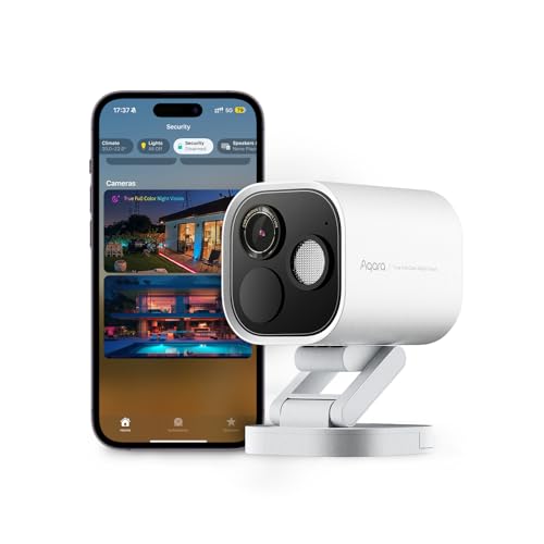 Aqara 4MP Kamera-Hub G5 Pro WLAN, Echtfarbe Nachtsicht Überwachungskamera Aussen, 2,4/5GHz, HomeKit Secure Video, Thread-Grenzrouter, Lokale Erkennung, Thread/Zigbee, Unterstützt Alexa Google (Weiß) Aqara 4MP Kamera-Hub G5 Pro WLAN, Echtfarbe Nachtsicht Überwachungskamera Aussen, 2,4/5GHz, HomeKit Secure Video, Thread-Grenzrouter, Lokale Erkennung, Thread/Zigbee, Unterstützt Alexa Google (Weiß) von Aqara