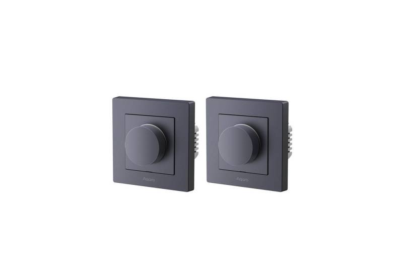 Aqara AQARA Dimmer-Schalter H2, KD-R01D-G, grau, 2 Stück Smarter Lichtschalter von Aqara