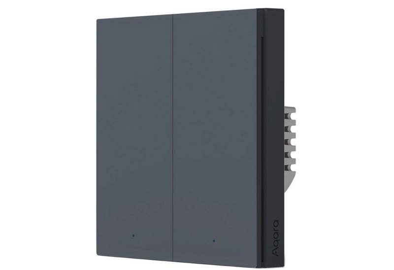 Aqara AQARA Funk-Wandschalter WS-EUK02-G, H1, 3.0, zigbee, grau Smarter Lichtschalter von Aqara