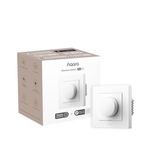 Aqara Dimmschalter H2 EU - Thread/Zigbee Protokoll, 2-in-1 Neutral, 1 Fach 1 Weg, 200 W, für Dimmbare LED/CFL/Glühlampen/Halogen/ELV-Lampen, Unterstützt Apple Home, Alexa, Google Home, Matter (Weiß) Aqara Dimmschalter H2 EU - Thread/Zigbee Protokoll, 2-in-1 Neutral, 1 Fach 1 Weg, 200 W, für Dimmbare LED/CFL/Glühlampen/Halogen/ELV-Lampen, Unterstützt Apple Home, Alexa, Google Home, Matter (Weiß) von Aqara