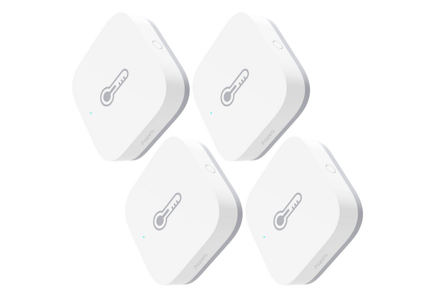 Aqara Feuchtigkeitssensor - und Temperatursensor T1, Zigbee 3.0 Smart Hygrometer-Thermometer, (Überwacht in Echtzeit, Echtzeit-Alarm und Mitteilung), Kompatibel mit HomeKit, Alexa, Google Home, Erfordert Zigbee 3.0 Hub von Aqara