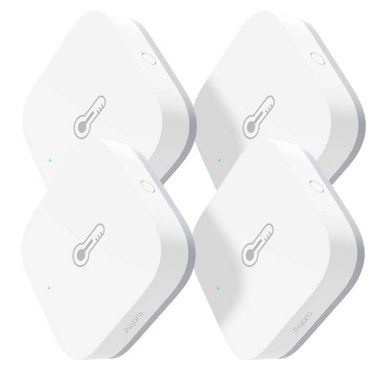 Aqara Feuchtigkeitssensor und Temperatursensor T1 für Samrt Home mit Zigbee 3.0, (Echtzeit-Alarm und Mitteilung), Kompatibel mit HomeKit, Alexa, Google Home, Erfordert Zigbee 3.0 Hub von Aqara