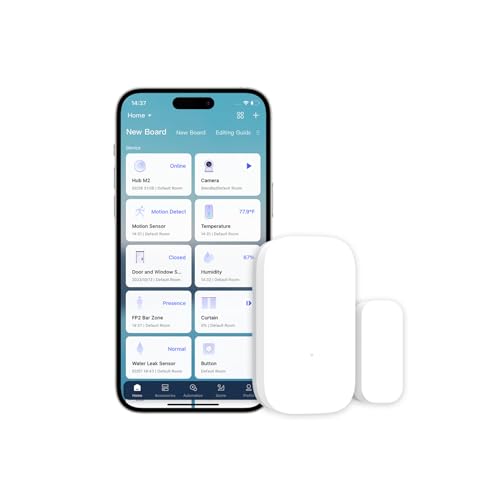 Aqara Tür - und Fenstersensor, Erfordert Aqara Hub, Zigbee-Verbindung, Drahtloser Detektor für Alarmanlage und Smart Home, Kompatibel mit Zigbee, Apple HomeKit, Alexa und IFTTT von Aqara