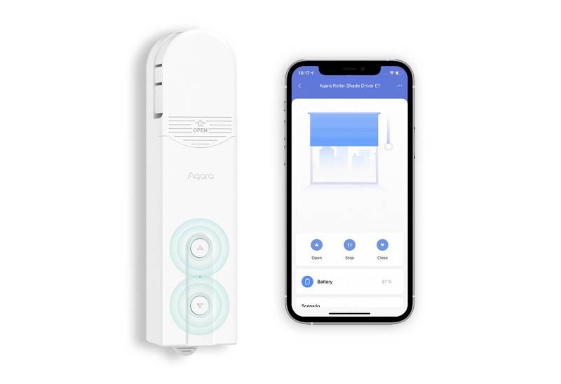 Aqara Rollladenmotor E1, (Roller Shade Driver, mit Zeitplan & Sprachsteuerung, Kompatibel mit Apple-HomeKit, Alexa, Google-Assistant), Erfordert Zigbee AQARA HUB von Aqara