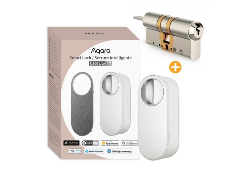 Aqara Türschlossantrieb U200 Lite Kit, (Unterstützung für Matter over Thread, Einfache Installation), Unterstützt Apple Home, Google Home, Alexa und SmartThings von Aqara