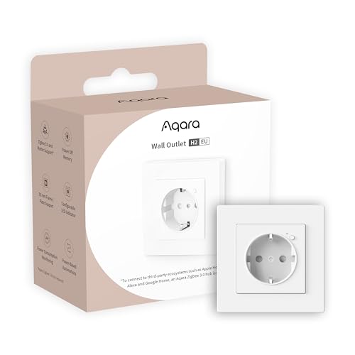 Aqara Wandsteckdose H2 EU Zigbee 3.0, ERFORDERT Aqara HUB, 16A, Energieüberwachung und Stromschutz, Timer-Modus und Sprachsteuerung, Unterstützt HomeKit, Alexa, Google Home, Matter over Bridge Aqara Wandsteckdose H2 EU Zigbee 3.0, ERFORDERT Aqara HUB, 16A, Energieüberwachung und Stromschutz, Timer-Modus und Sprachsteuerung, Unterstützt HomeKit, Alexa, Google Home, Matter over Bridge von Aqara