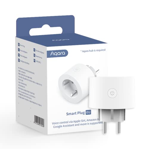 Aqara Zigbee Steckdose, Erfordert Aqara Hub, Smarte Steckdose mit Strommessung, Programmierung, Timer-Modus und Sprachsteuerung, Funktioniert mit HomeKit, Alexa, Google Assistant und SmartThings Aqara Zigbee Steckdose, Erfordert Aqara Hub, Smarte Steckdose mit Strommessung, Programmierung, Timer-Modus und Sprachsteuerung, Funktioniert mit HomeKit, Alexa, Google Assistant und SmartThings von Aqara