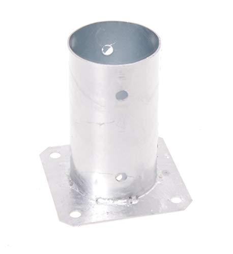 Aqbau® Aufschraubhülse Rund 100 mm Einschlaghülse Einschlagbodenhülse Pfostenträger von Aqbau