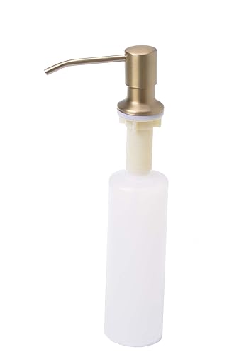 Aqbau® Einbau Seifenspender Waschbecken Lotionspender Spülmittelspender Spender (Gold) von Aqbau