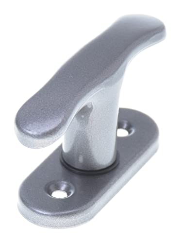 Aqbau® Fenstergriff Metall (Graphit) Fensterolive Lackiert Balkontürgriff Metall fenstergriff klein, universal fenstergriffe, Fensterbeschlag von Aqbau
