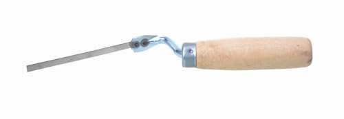 Aqbau® Fugenkelle Verfugkelle Fugeisen Kelle Holzgriff Fugspachtel Fuge 270 x 50 x 6 mm Edelstahl Holz Silber Braun von Aqbau