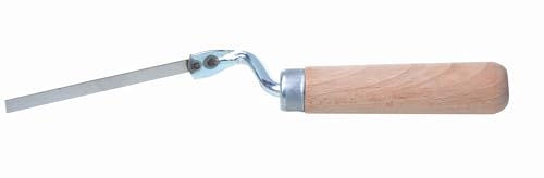 Aqbau® Fugenkelle Verfugkelle Fugeisen Kelle Holzgriff Fugspachtel Fuge 270 x 50 x 8 mm Edelstahl Holz Silber Braun von Aqbau