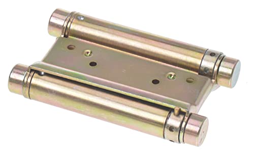Aqbau® Pendeltürscharnier 100mm Pendeltürband Scharniere für Schwingtür I Gold I Schwingtür Scharnier Pendeltür I Türband von Aqbau