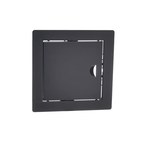 Aqbau® Revisionsklappe Anthrazit 20x20 cm Wartungstür Metall mit Schnappverschluss, Revisionstür, Revision, Wartungsklappe Trockenbau, Einbau links/rechts von Aqbau