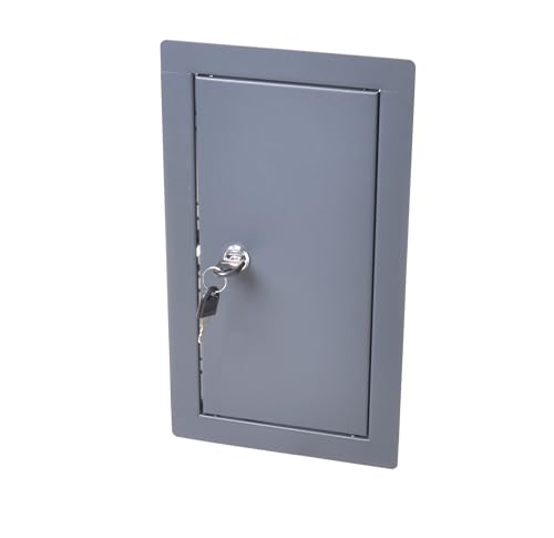Aqbau® Revisionsklappe trockenbau 30x50 cm Anthrazit, Revisionstür mit schloss, Revision Wartungstür, Wartungstür, serviceklappe, wartungsklappe trockenbau aus metall von Aqbau