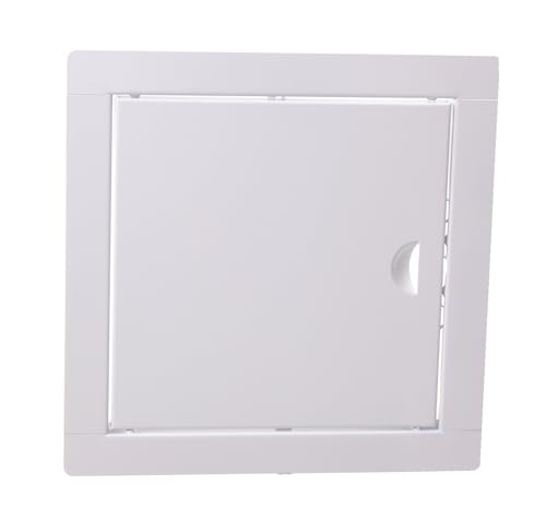 Aqbau® Revisionsklappe 30x30 cm Wartungstür Metall Weiß mit Schnappverschluss, Revisionstür, Revision, Wartungsklappe Trockenbau, Einbau links/rechts von Aqbau