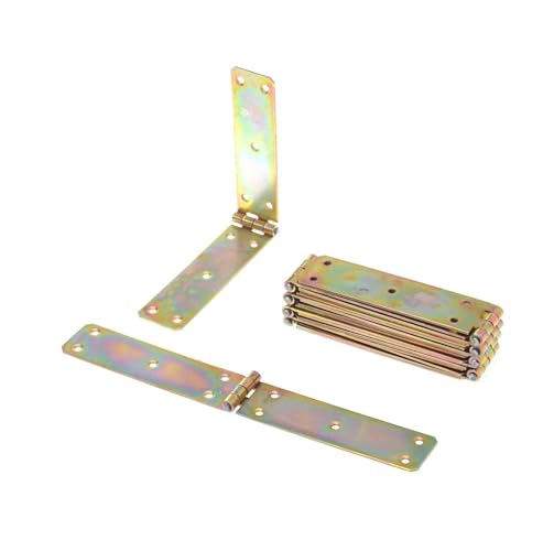 Aqbau® Set 10 Stück Kistenband Kistenbänder Tischband Tischbänder Gerollte Scharniere (35 x 250mm) von Aqbau