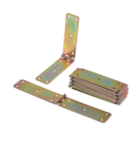Aqbau® Set 10 Stück Kistenband Kistenbänder Tischband Tischbänder Gerollte Scharniere (40 x 250mm) von Aqbau