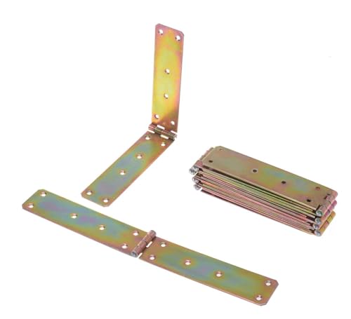 Aqbau® Set 10 Stück Kistenband Kistenbänder Tischband Tischbänder Gerollte Scharniere (45 x 300mm) von Aqbau