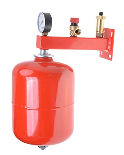 Aqbau® Set Membran Ausdehnungsgefäß 24 Liter für Heizung mit Sicherheitsgruppe Druckausgleichsbehälter Ausgleichsbehälter Weiss Druckbehälter Membran Für geschlossene Kreislauf von Aqbau