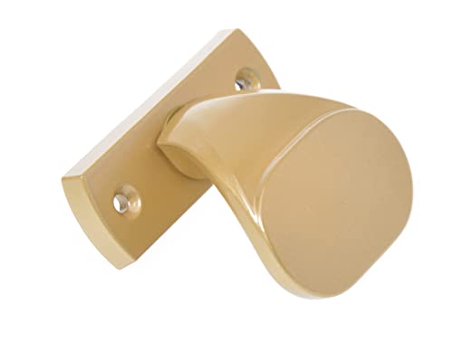 Aqbau® Türknopf f.Rahmentüren feststehend | Knopfdrücker | Türknauf | Türgriff (Gold) von Aqbau