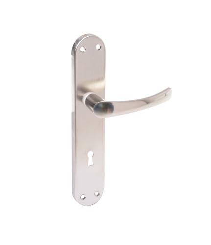 Aqbau Türdrückerset Langschild Türdrücker Türklinke Türgriffe BB Buntbart Eco Silber Satina Aqbau Türdrückerset Langschild Türdrücker Türklinke Türgriffe BB Buntbart Eco Silber Satina von Aqbau