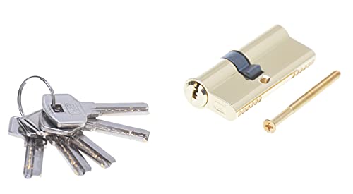Schließzylinder Profilzylinder 30/50 Messing inkl. 5 Schlüssel Schließzylinder Profilzylinder 30/50 Messing inkl. 5 Schlüssel von Aqbau