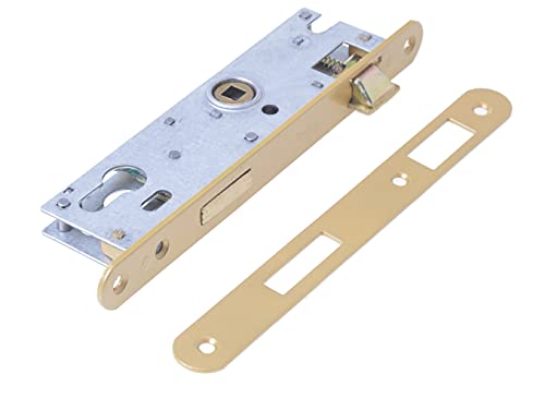 Aqbau® Türschloss für Profilzylinder 72 / 35mm DIN Rechts, Universal PZ Einsteckschloss Haustürschloss Zimmertürschloss Zimmertür Schloss Innentüren Metall Verzinkt von Aqbau