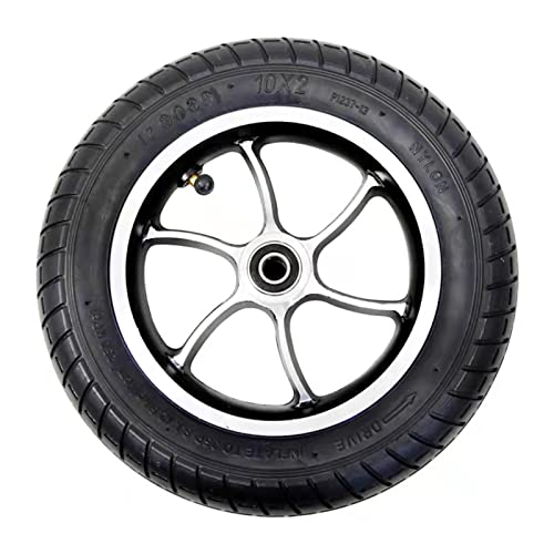 Aqkgtj 10 Zoll Rollstuhlrad Ersatzteile, Vorderrad für Rollstuhl, Walker, Luftreifen, Aluminiumnabe, Schwarz, 1 Stck Aqkgtj 10 Zoll Rollstuhlrad Ersatzteile, Vorderrad für Rollstuhl, Walker, Luftreifen, Aluminiumnabe, Schwarz, 1 Stck von Aqkgtj